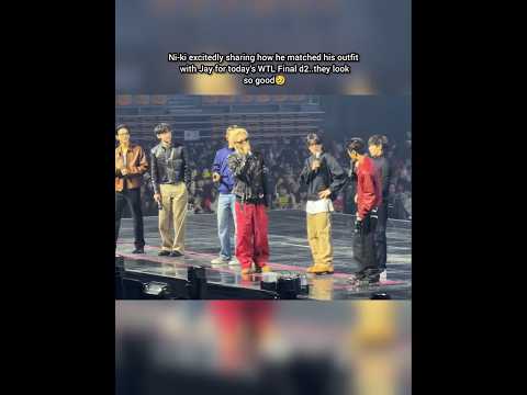 Ni-ki and Jay Matching Outfits at WTL Final Day 2.#enhypenmembers #enhypen #walktheline