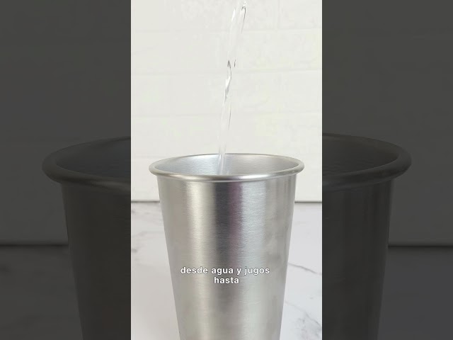 Vídeo relacionado con YULIAO 4 Piezas Vasos de Cerveza de Metal, Taza Acero Inoxidable, Taza de Acero Inoxidable, Vaso de Agua Apilable de Acero Adecuado para Viajar, Estar Al Aire Librey Acampar (Dorado)