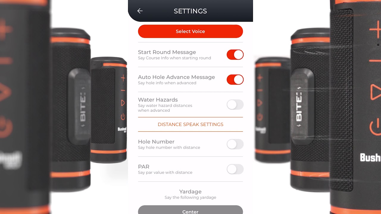 WINGMAN SETTINGS WITH IPHONE