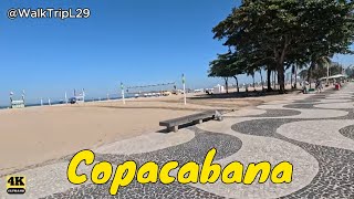 Copacabana | Rio de Janeiro [4K] 🚶📹🏖️🚤❤️🌏 #walktripl29 #travel #beach #brazil #copacabana #trip