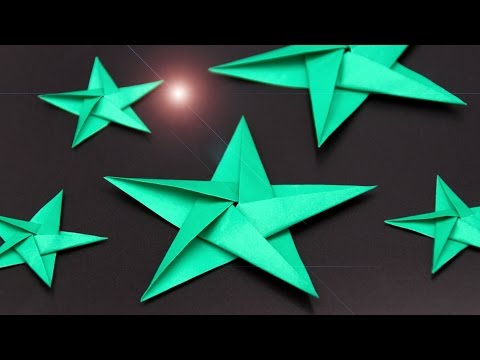 Crafting stars for Christmas: folding beautiful origami stars - DIY