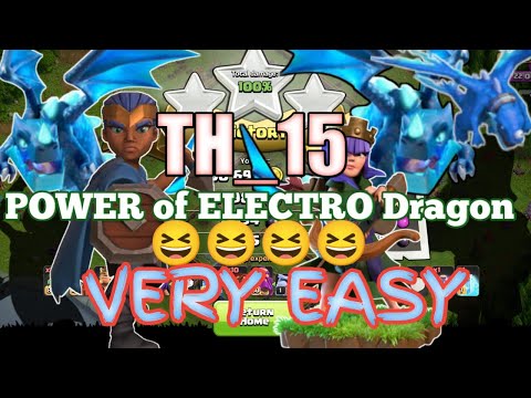 Townhall15 electro dragon army, th15 easy attack strategy, th15 army, th15 base, #youtube #coc #yt