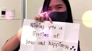 Creative WEDDING WELL WISHES/Video Greetings from Officemates