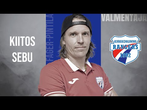 Kiitos Sebastian Fager-Pintilä - Kirkkonummi Rangers valmentaja 2018-2022