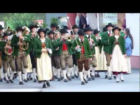 Einmarsch zum Konzert der Musikkapelle Kauns in Nauders