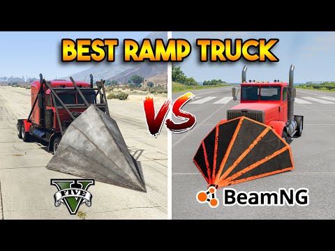 GTA 5 PHANTOM WEDGE VS BEAMNG DRIVE RAM PLOW (BEST FOR RAMMING?)