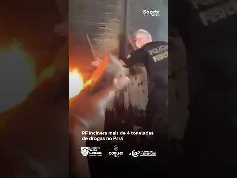 Polícia Federal incinera mais de 4,1 toneladas de drogas apreendidas no Pará