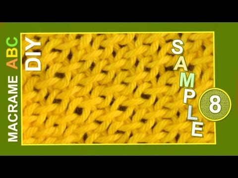 Macrame ABC pattern sample 17