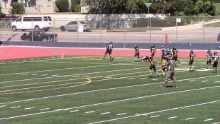 #21 WYATT ANDERSON 32 YARD TD RUN - SANTA CLARITA WARRIOR CHIEFS VS. BURBANK VIKINGS