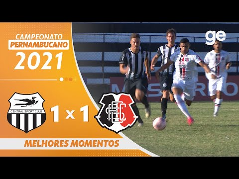 CENTRAL 1 X 1 SANTA CRUZ | MELHORES MOMENTOS | 2ª RODADA PERNAMBUCANO 2021 | ge.globo