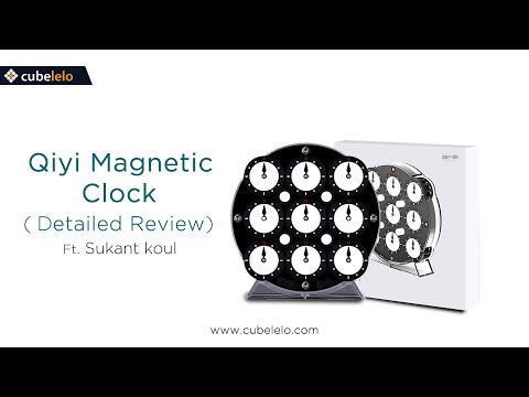 QiYi Magnetic Clock | Cubelelo | Ft. Sukant Koul | 204 Magnets l Adjustable Screws