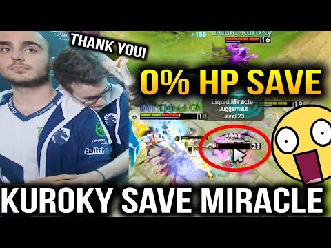 First LIQUID 7.07 Game VS Immortal - INSANE SAVE Miracle By Kuroky Dota 2