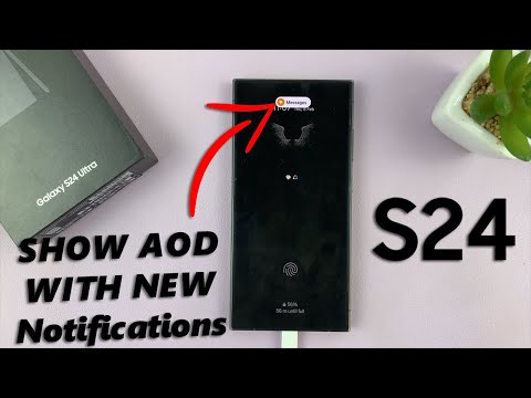 How To Show Always ON Display When You Have New Notifications On Samsung Galaxy S24 / S24 Ultra