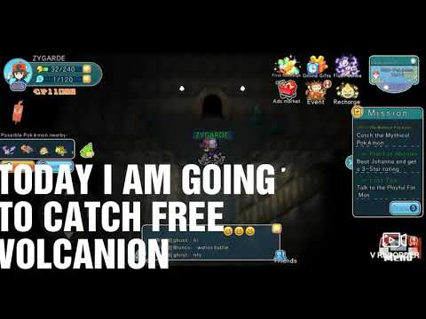 CATCHING A FREE VOLCANION. IN PIXELMON TOWN