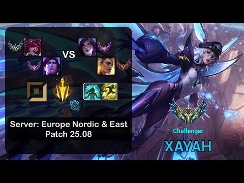 Xayah ADC + Taric vs Kai'Sa + Rell - EUNE Challenger - Patch 25.08