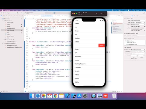 How To Delete Rows In TableView Trailing Swipe Action Swift IOS