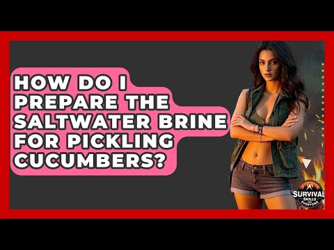 How Do I Prepare The Saltwater Brine For Pickling Cucumbers? - Survival Skills for Everyone