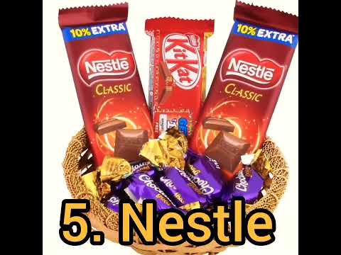 Top 10 Popular Chocolate Brands in the World #subscribe #comment #viral #follow for more