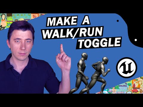 Let's Build the RPG! - 4 - Make a Run / Walk Toggle in Unreal Engine 5 - Blueprint Beginner Tutorial