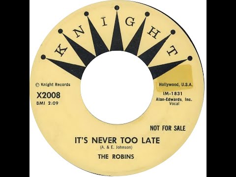 ROBINS  IT'S NEVER TOO LATE