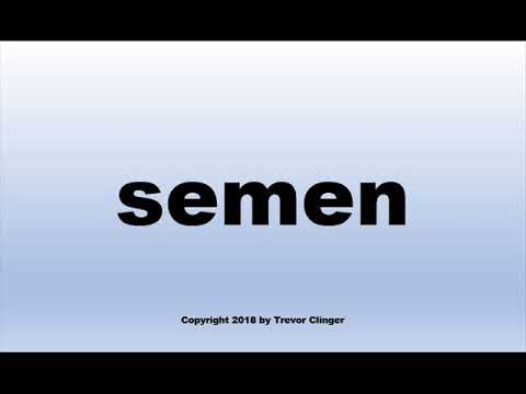 How To Pronounce semen