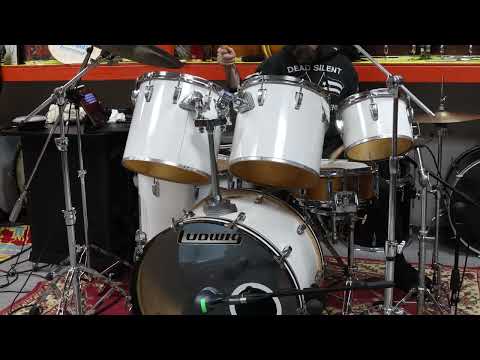 1980s Ludwig White Cortex "Concert Tom" Drum Set image 21