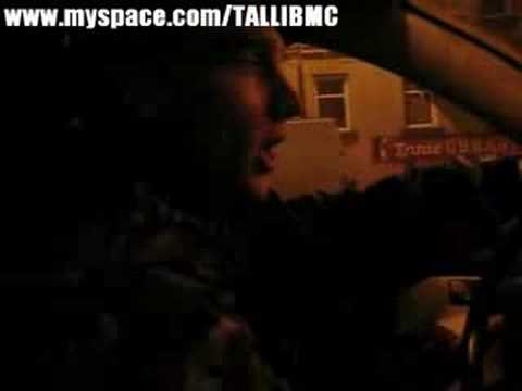 Tallib Mc . singing his song in car  World Jam Riddim