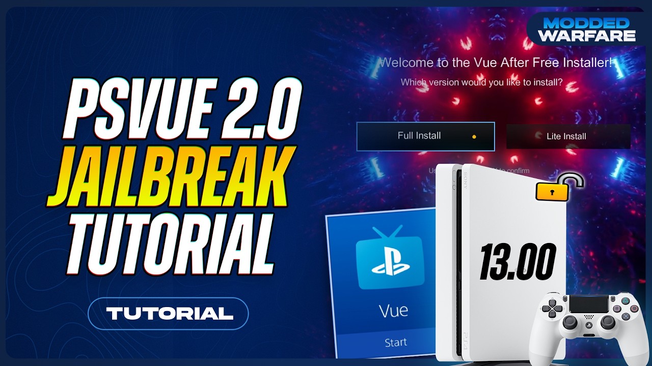 Jailbreak the PS4 up to 13.00 with PSVue 2.0 (No Backup Required)