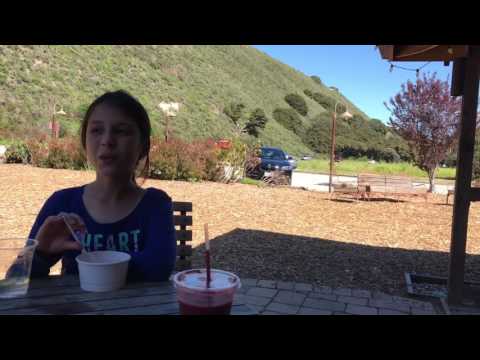 Eating Ice Cream at the Earthbound Farm in Carmel Valley