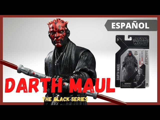 Vídeo relacionado con Star Wars The Black Series, Darth Maul, Star Wars: La Amenaza Fantasma, Figura de acción Coleccionable de 15 cm