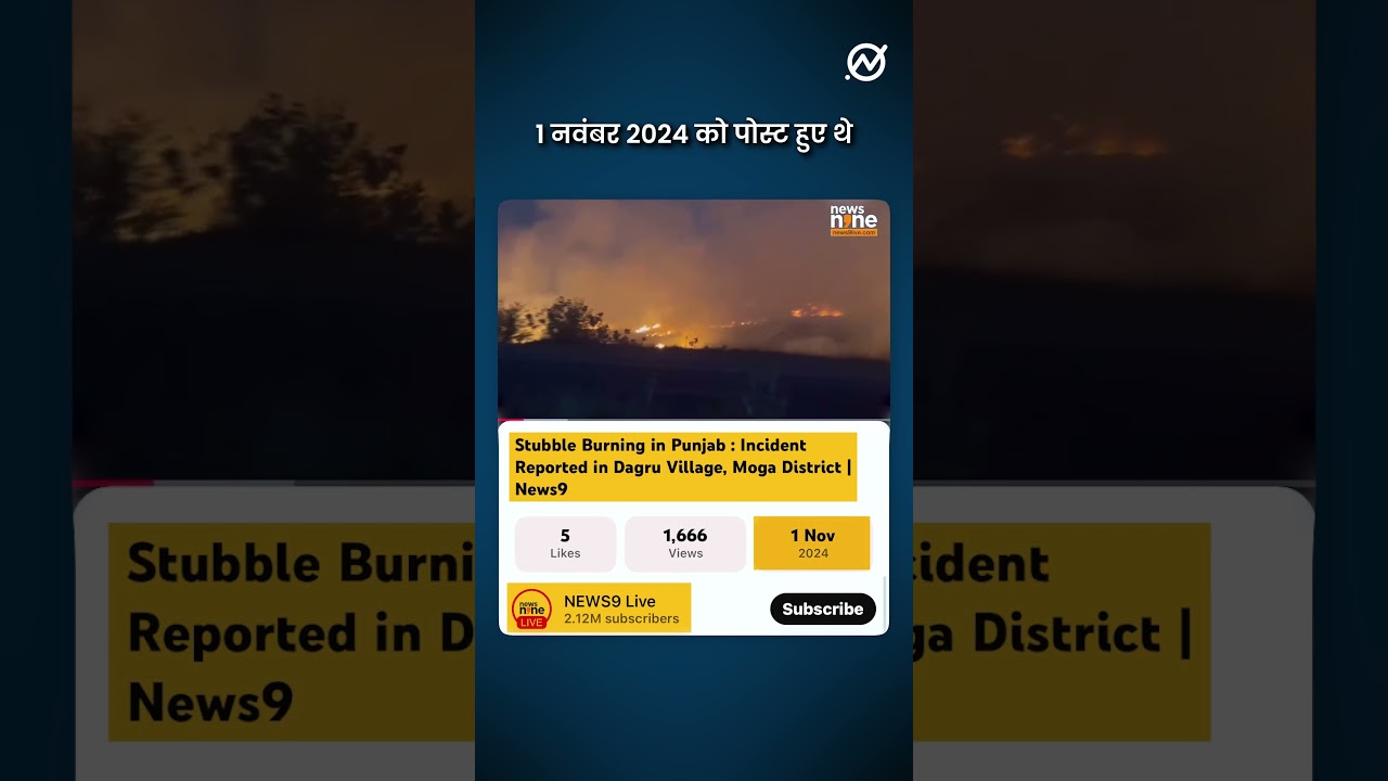 क्या ये वीडियो हाल में पराली जलाए जाने का है?