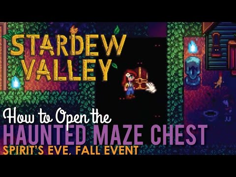 How to open the Chest in the Haunted Maze, Stardew Valley