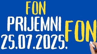fon prijemni 2025