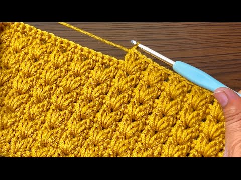 VERY SIMPLE Crochet Pattern for Beginners! MARVELOUS Crochet Stitch for Scarf, Sweater #häkelmuster