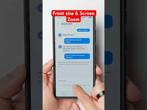 How to change the Font Size & Screen Zoom on the Samsung Galaxy S25 Ultra