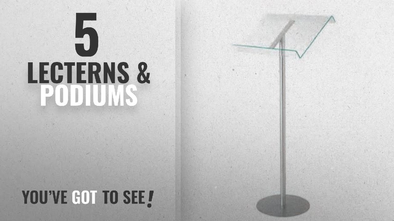 Top 10 Lecterns & Podiums [2018]: Deflecto Browser Lectern With Floor Stand Ref 79166 126643