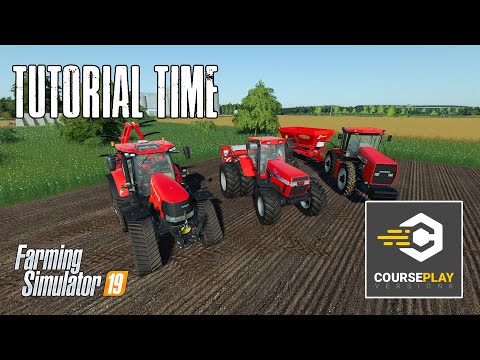 Part of a video titled Courseplay For Beginners - Tutorial - Farming Simulator 19 - YouTube