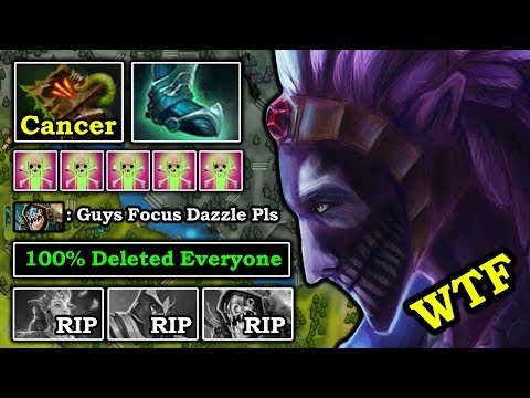 UNLIMITED HP BUFF Pro Offlane Dazzle 100% Deleted Slark From the Map with Crazy Armor Reduct DotA 2