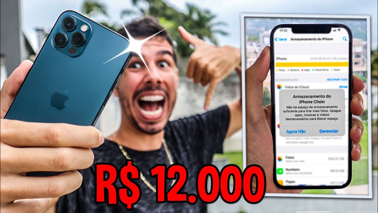 Comprei o novo iPhone Só pra LOTAR a Memória Tirando FOTO (512GB)