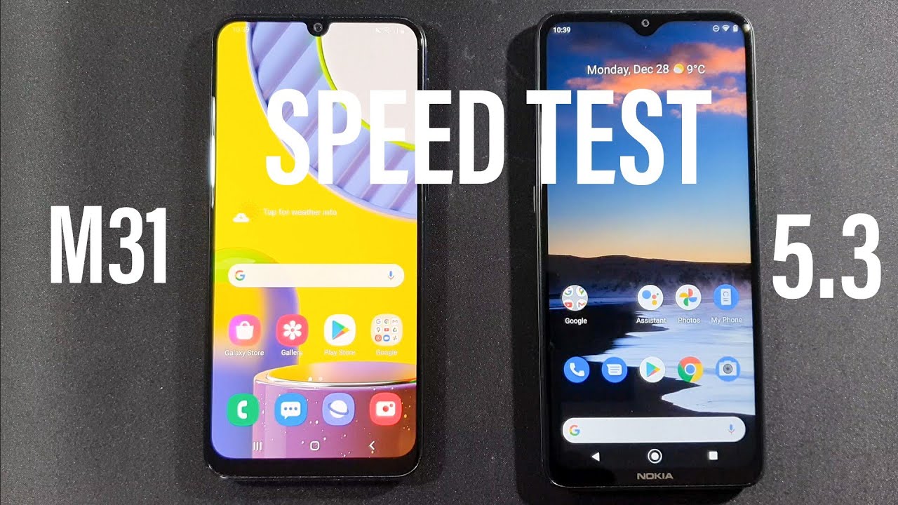 Samsung M31 vs Nokia 5.3 Speed Test