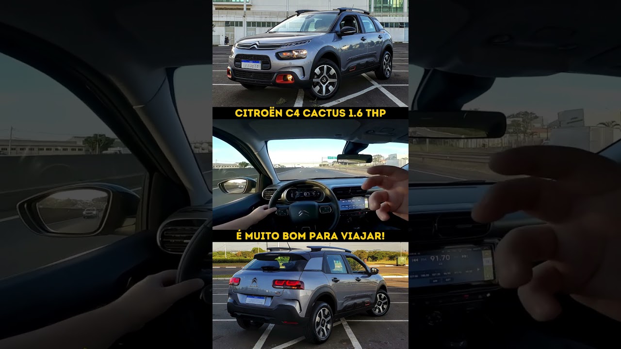 Citroën C4 Cactus THP é um excelente carro para viajar pela dinâmica superior!