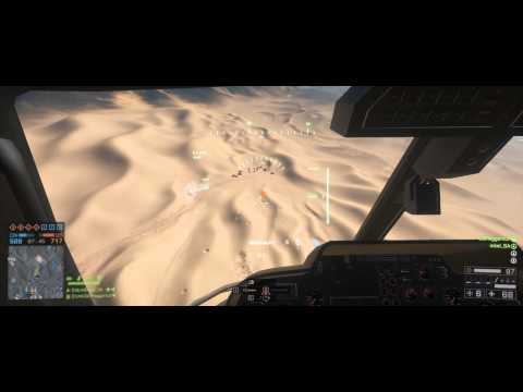 Battlefield 4 - The Littlebird 7.62 miniguns now chew up aircraft and boats and people