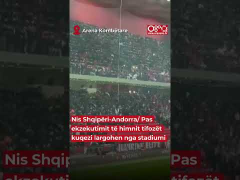 Nis Shqipëri-Andorra/ Pas ekzekutimit të himnit tifozët kuqezi largohen nga stadiumi