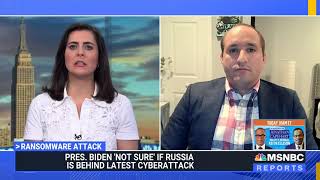 Adlumin Founder and CEO, Robert Johnston Discusses The Most Recent Ransomware Attack | MSNBC