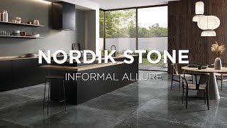 Flaviker Nordik Stone decortegel 60x120cm - Domino Black