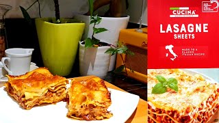 Lasagne using Dry Lasagne Sheets . 2 Minutes Video