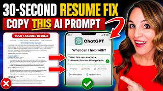Tailor Your Resume in 30 Seconds With These AI Prompts + FREE Resume Template