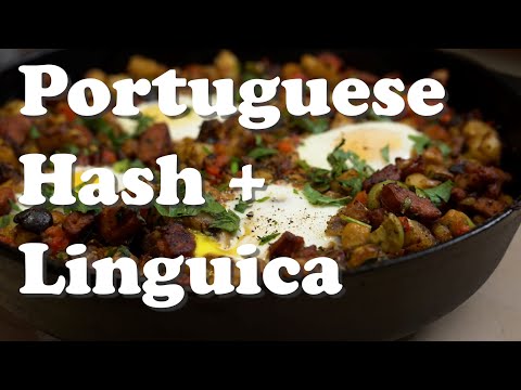 Portuguese Hash + Linguica | Basic Home Cooking