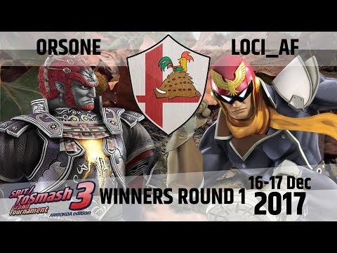 TGT 3 - Orso (Ganondorf) vs Loci_AF (Cpt.Falcon) - Winners Round 1