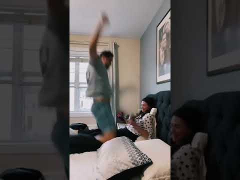 Surprising my wife with a bed dance shorts